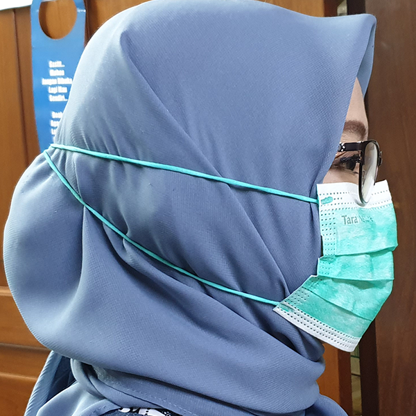 TARA SURGICAL  MASK  4 PLY HEADLOOP HIJAB  Tara Nature